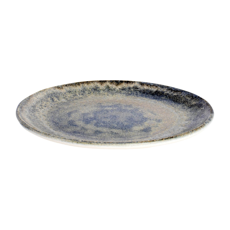 Bonna Green Stone Porcelain Omnia Flat Plate 17cm