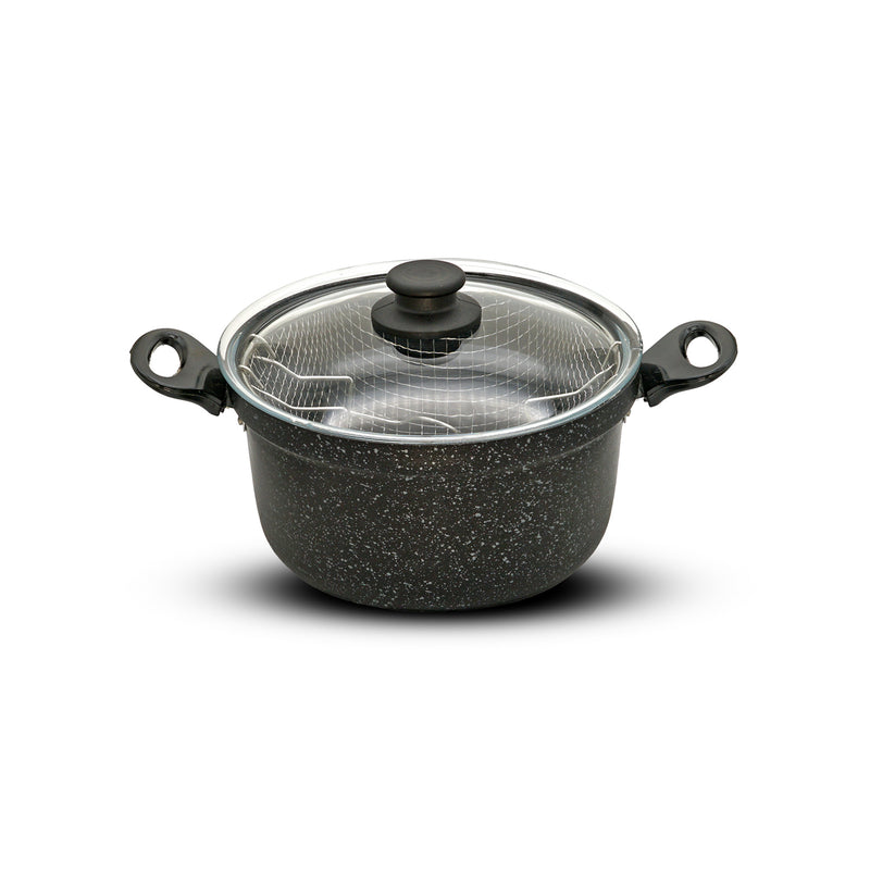 Akpa Grey Granite Chips Pot 24cm