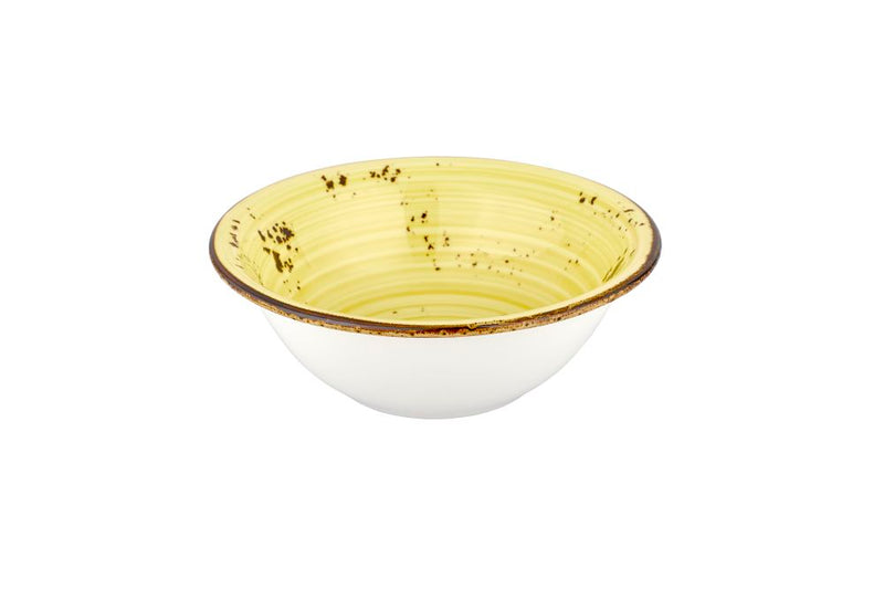 By Bone Yellow Stone Porcelain Sun Zest Bowl 18cm