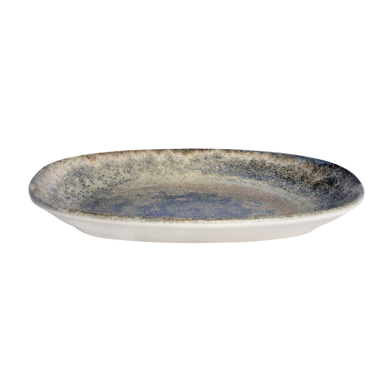 Bonna Stone Green Porcelain Omnia Oval Plate 24x14cm
