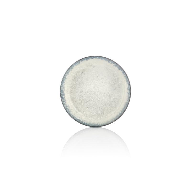 By Bone Blue Stone Porcelain Smooth Ambience Flat Plate 25cm