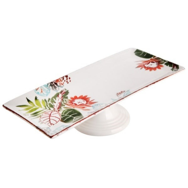 Balsa White Stone Porcelain Amazon Pedestal Botton Plate
