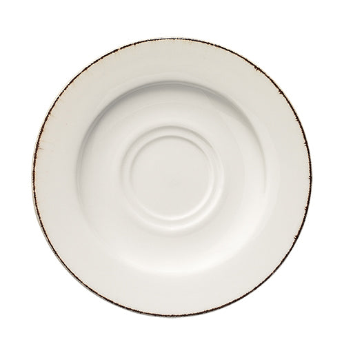 Bonna white Porcelain Retro Coffee Saucer 16cm