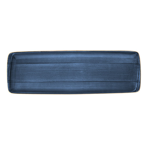 Bonna Blue Porcelain Dusk Rectangular Flat Plate 49cm