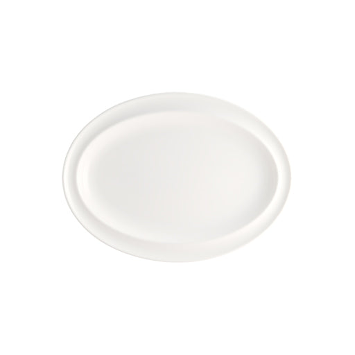 Bonna White Porcelain Oval Plate 35cm