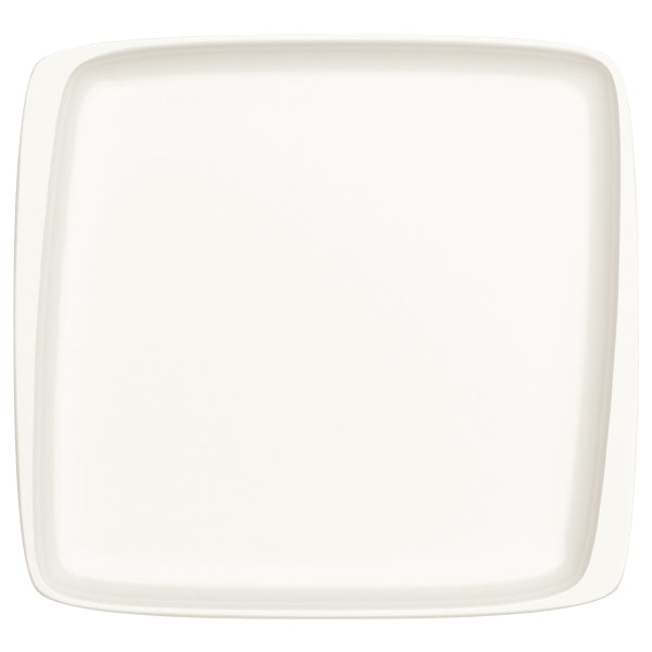 Bonna White Porcelain Moove Flat Plate 34cm