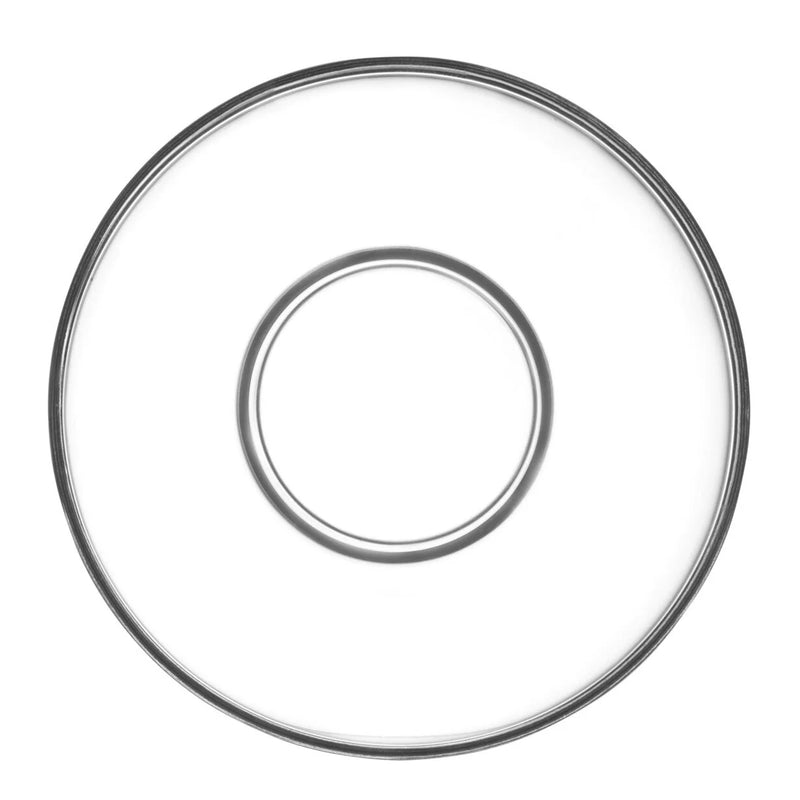 Lav Clear Glass Demet Tea Saucer