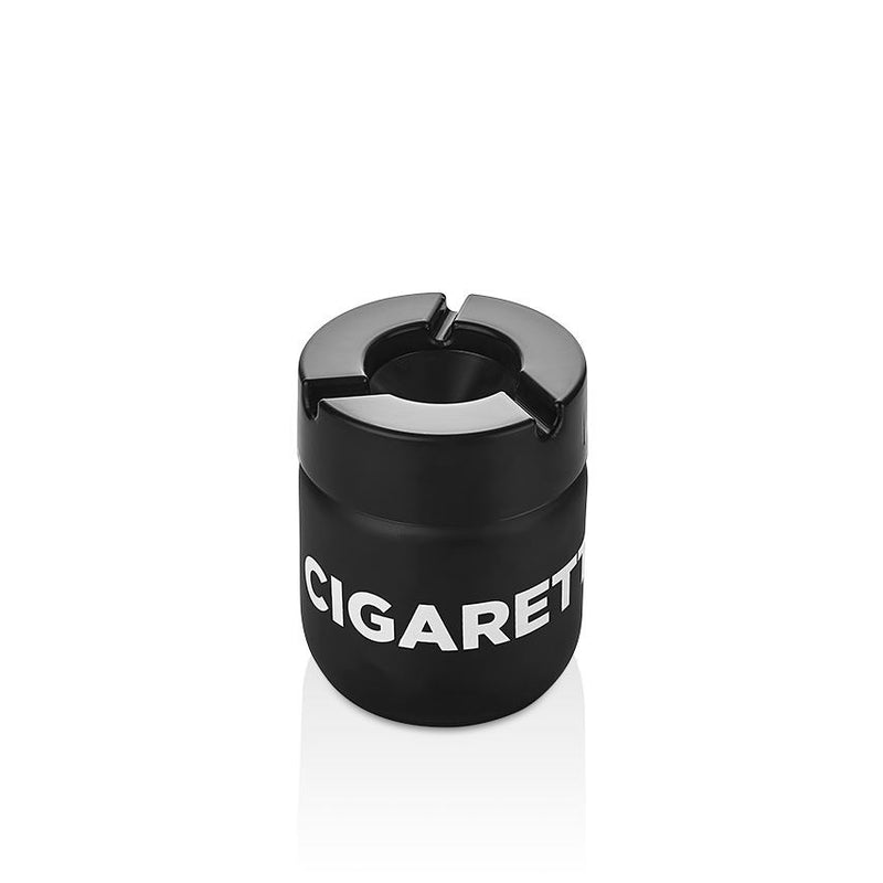 Qlux Black Glass Ashtray 425cc