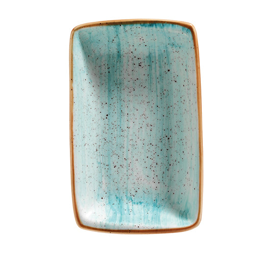 Bonna Turquoise Porcelain Aqua Rectangular Plate 16cm