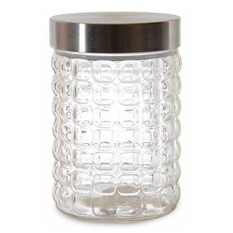 Ipek Glass Jar With Metal Lid 27cm