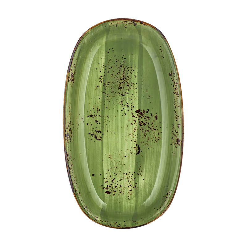 By Bone Gray Porcelain Breeze Zest Oval Plate 15cm