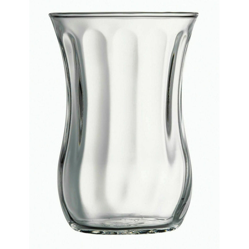Pasabahce Clear Glass Uskudar Evil Eye Tea Glass Set of 6 120cc