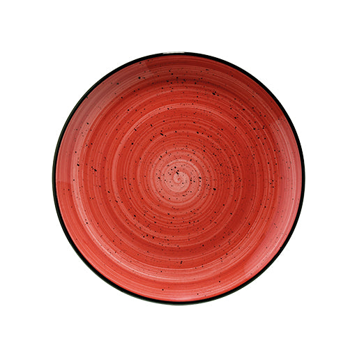 Bonna Red Stone Porcelain Passion Flate Plate 21cm