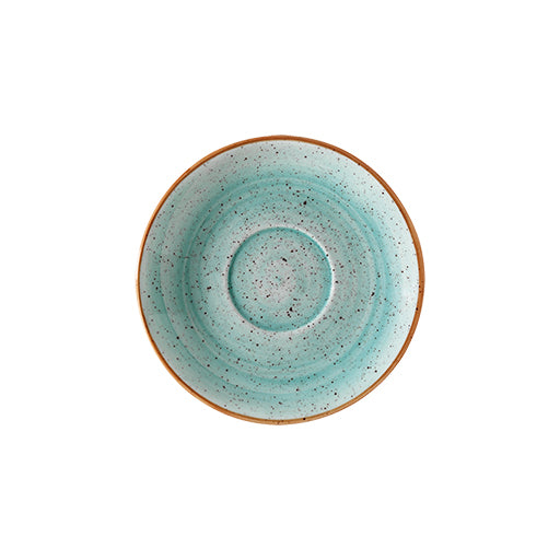 Bonna Turquoise Porcelain Aqua Coffee Saucer 12cm