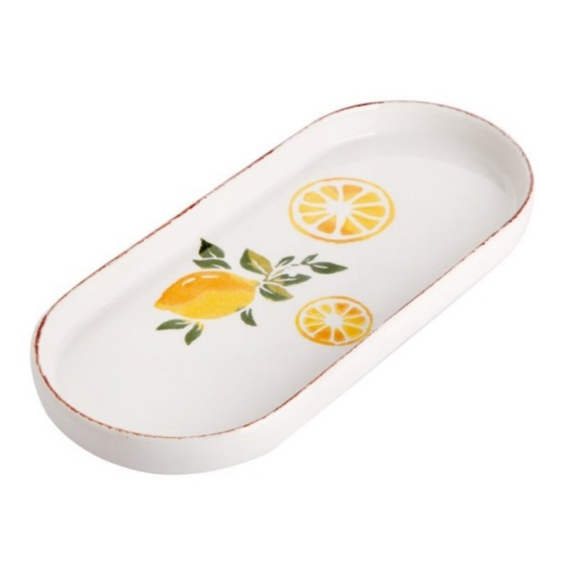 Balsa Yellow Stone Porcelain Lemon Presentation Plate