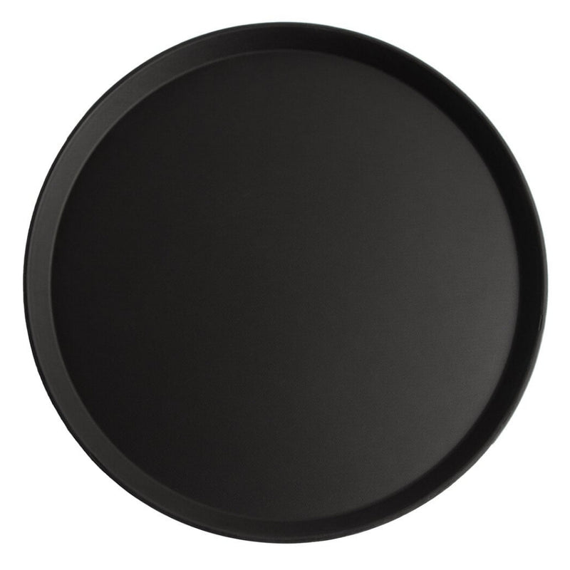 Cambro Black Plastic Round Non-Slip Tray 45cm