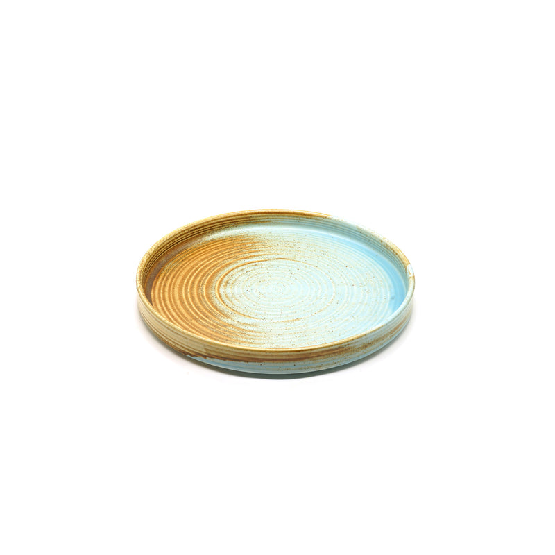Bonna Green stone Porcelain Coral Flate Plate 21cm