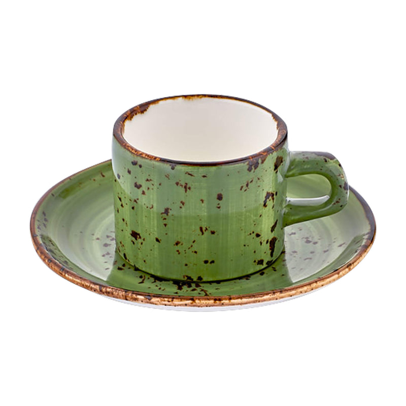 By Bone Greey Stone Porcelain Breeze Coffee Set