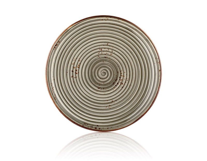By Bone Gray Porcelain Supreme Zest Pizza Plate 32cm