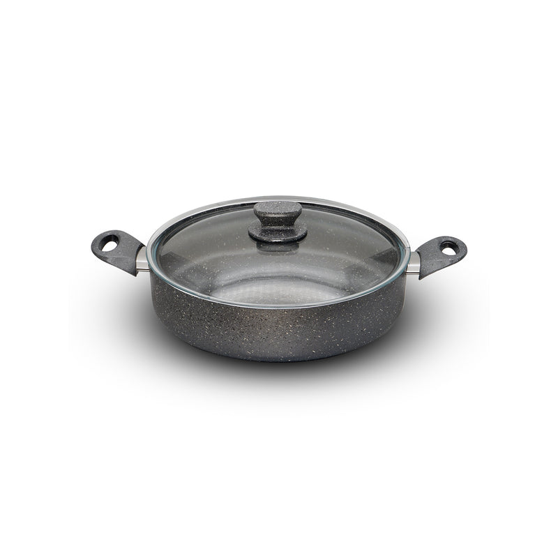 Akpa Grey Granite Pot 26cm