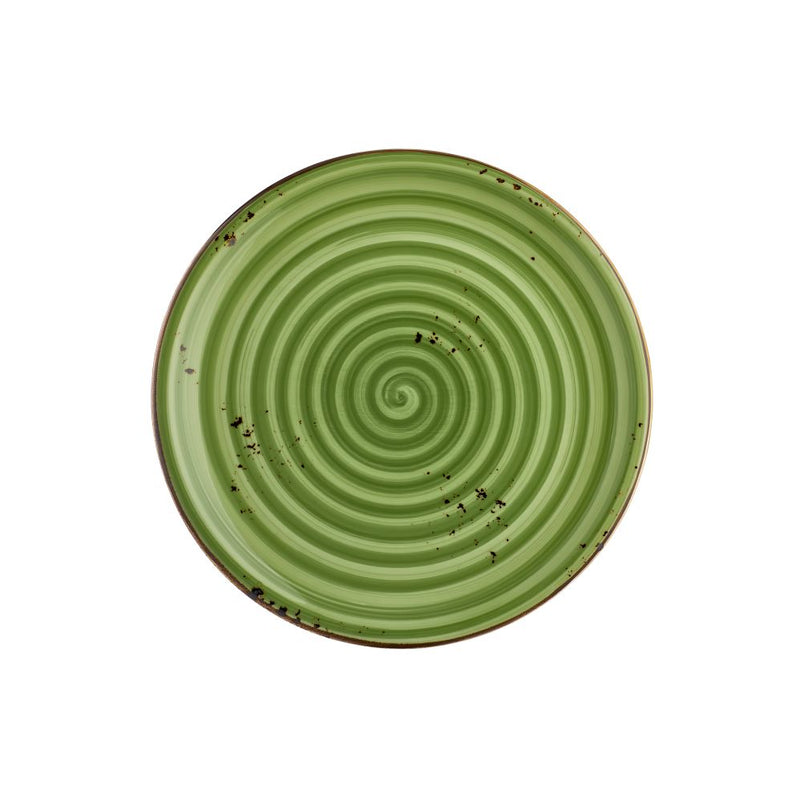 By Bone Green Porcelain Breeze Zest Flat Plate 27cm