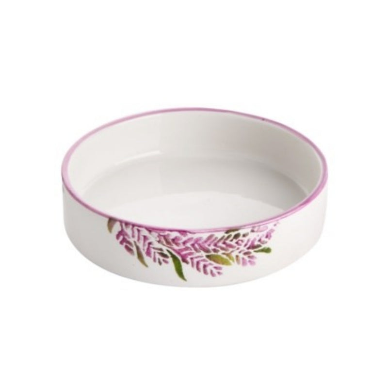 Balsa White Porcelain Lavender Sauce Bowl