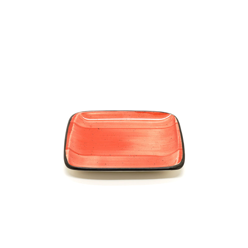 Bonna Red Porcelain Passion Moove Flat Plate 19cm