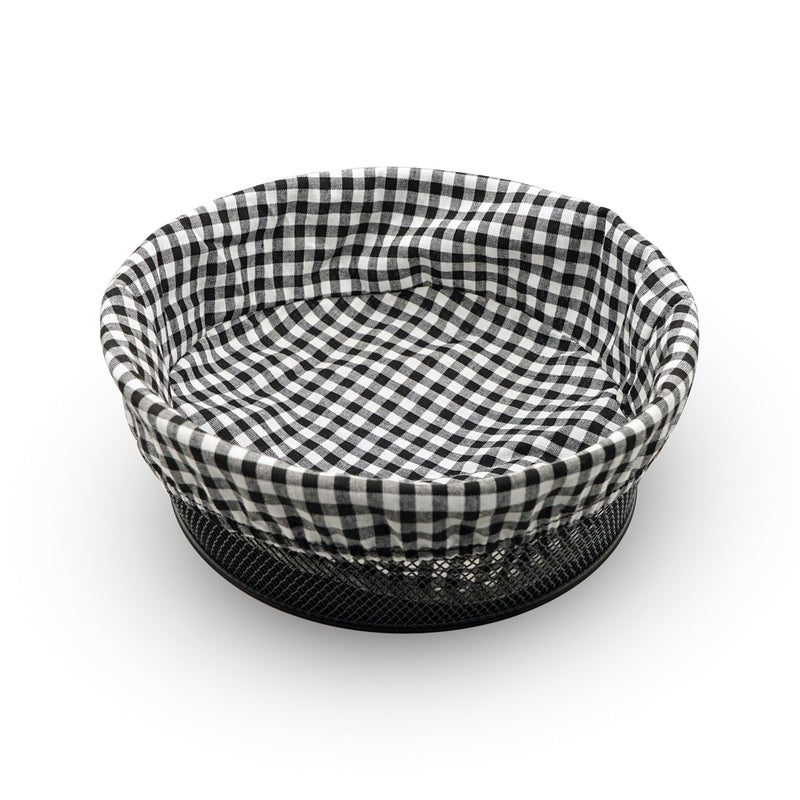 Black Steel Round Bread Basket
