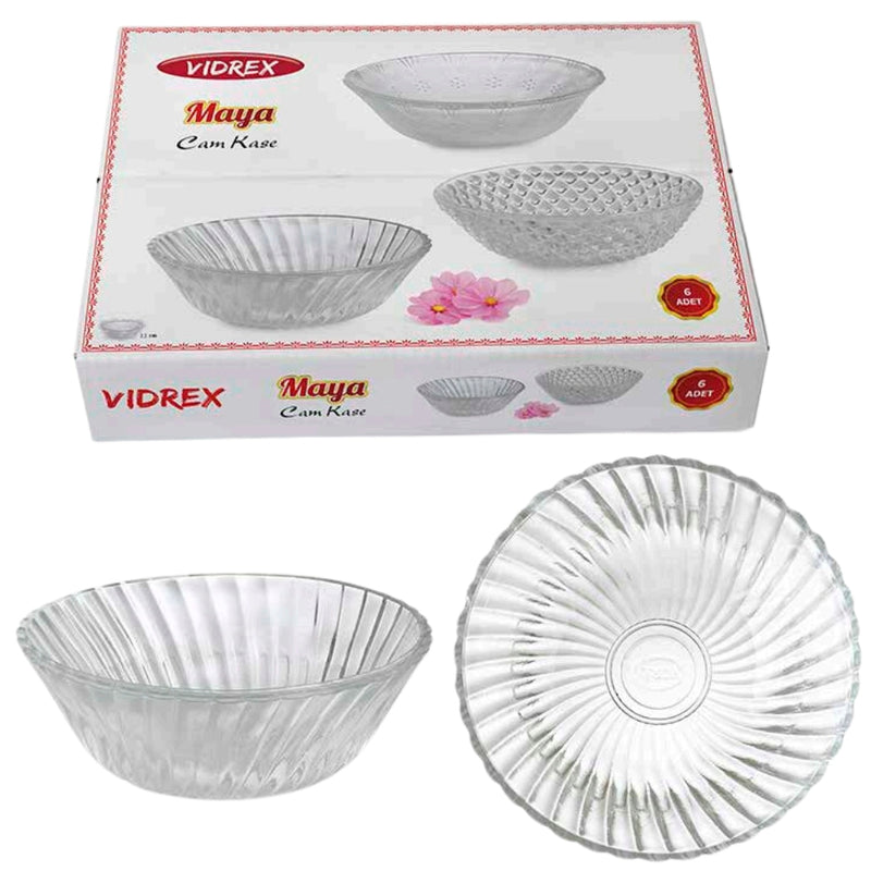 Vidrex   Maya Glass Bowl 6pcs