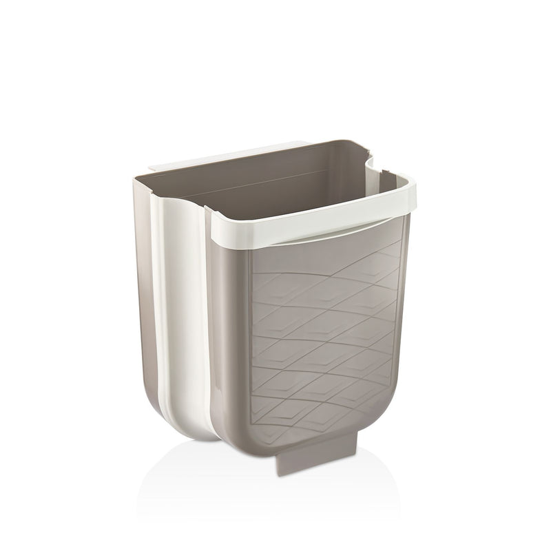 Qlux Beige Plastic Collapsible Dustbin 6lt