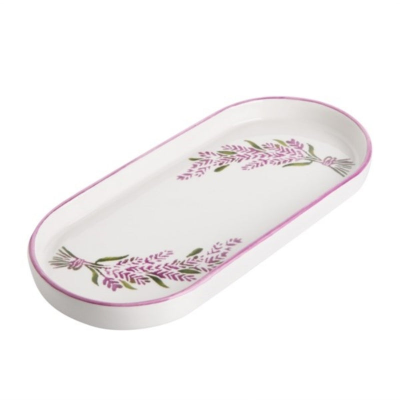 Balsa White Porcelain Lavender Presentation Plate