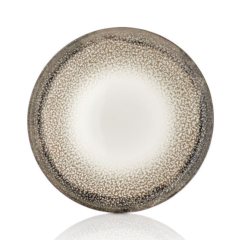 By Bone Green Stone Porcelain Spazio Zest Flat Plate 30cm