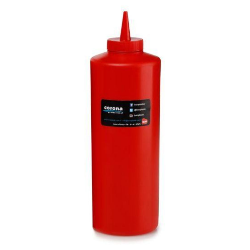 Bora Red Plastic Corona Ketchup  Bottle 950cc