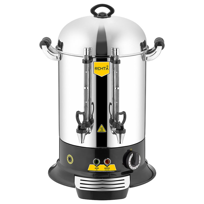 Remta Silver Stainless Steel Large Tea Dispenser (160 Cups) 15Lt