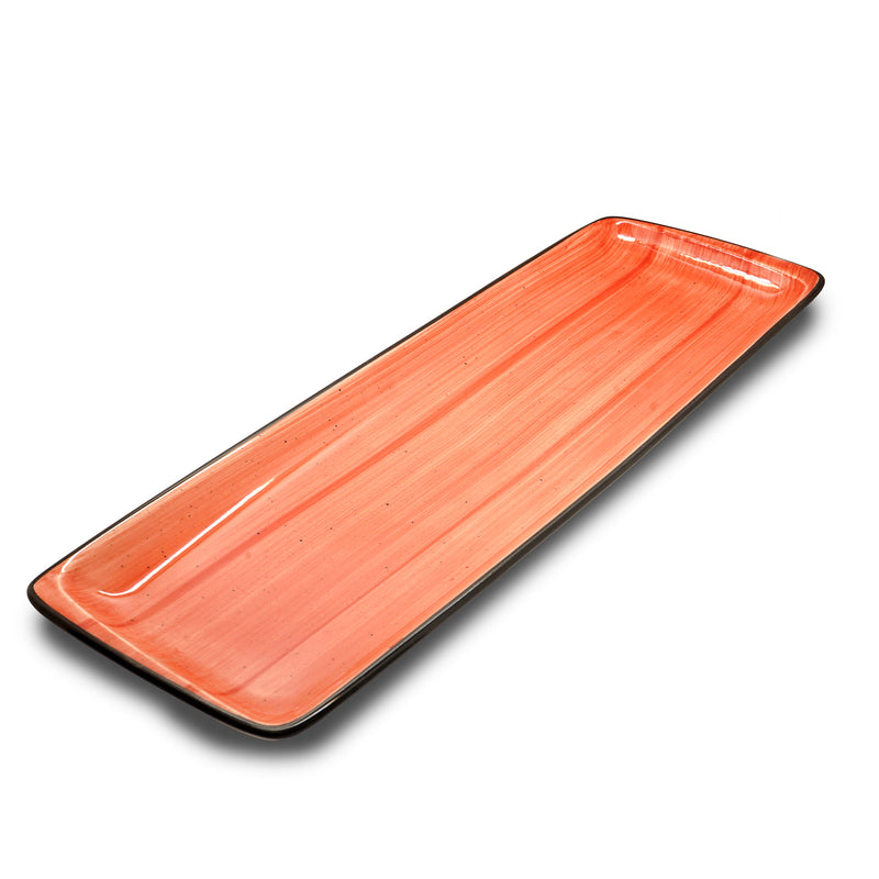 Bonna Red Porcelain Serving Rectangler Plate 49cm