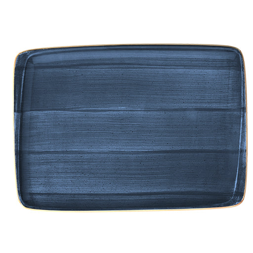 Bonna Blue Stone Porcelain Dusk Rectangular Plate 41cm