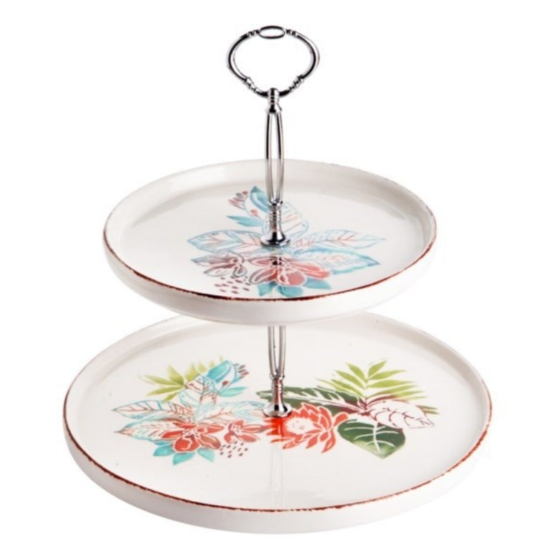 Balsa White Stone Porcelain Amazon Layered Cookie Holder