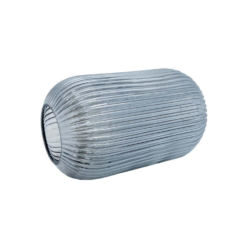 Grey Mirror Effect Vase 34cm