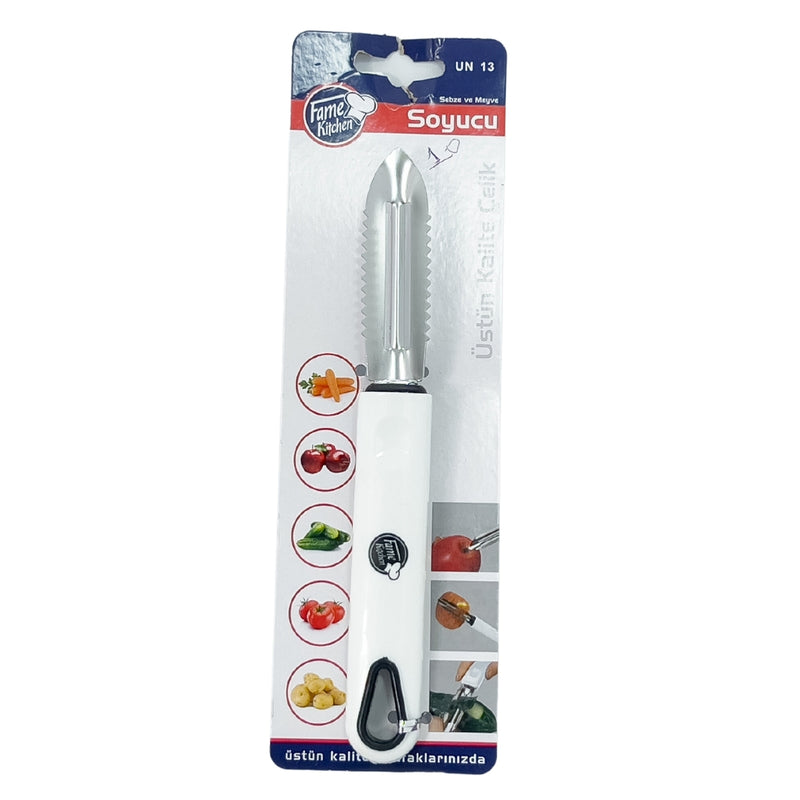 Fame Kitchen White Steel Peeler